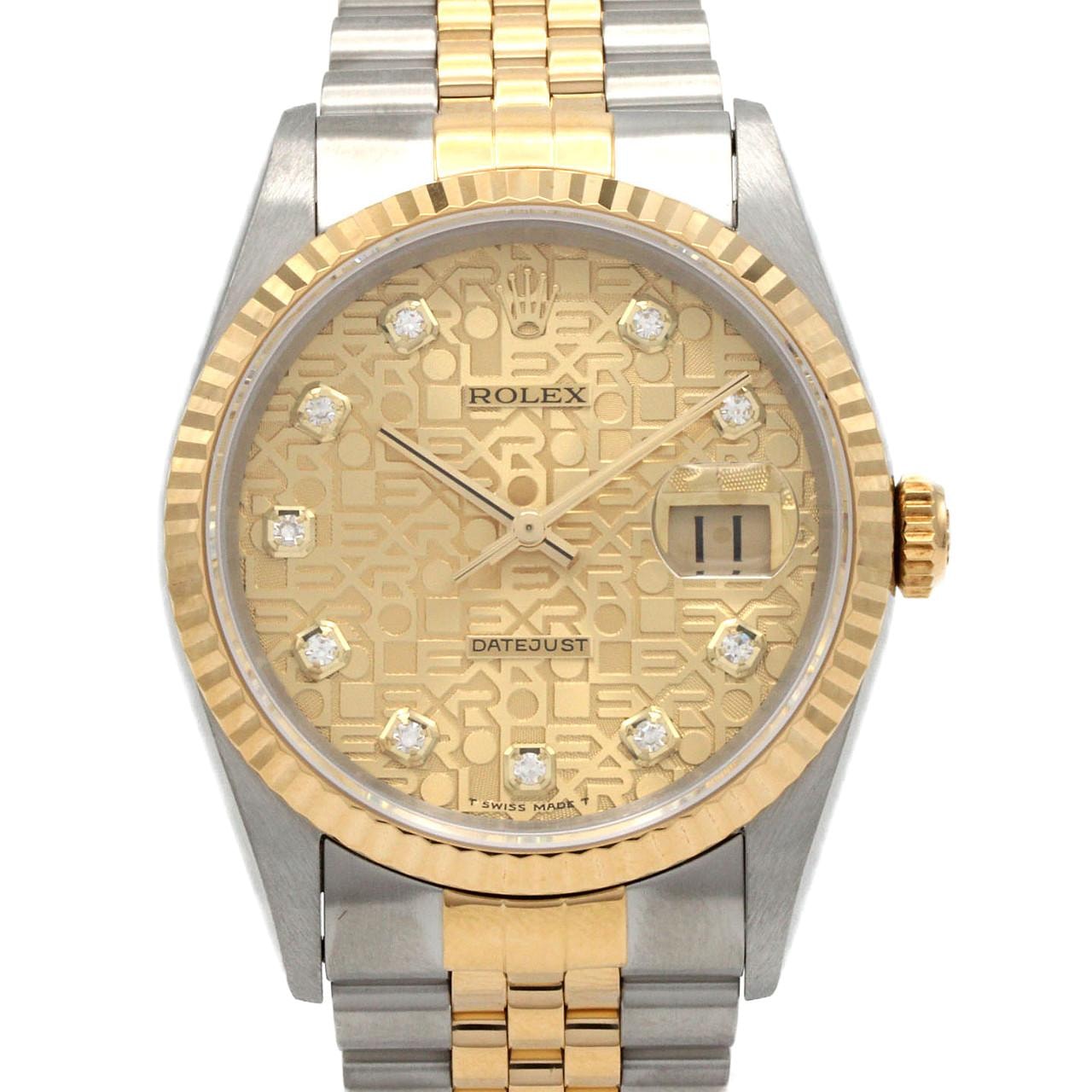 ロレックス デイトジャスト 16233G SSxYG 自動巻 W番