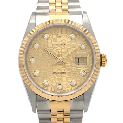 ロレックス デイトジャスト 16233G SSxYG 自動巻 W番