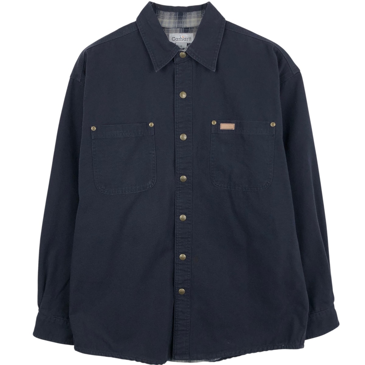 古着 カーハート Carhartt 長袖 ワークシャツ メンズM相当/eaa666604