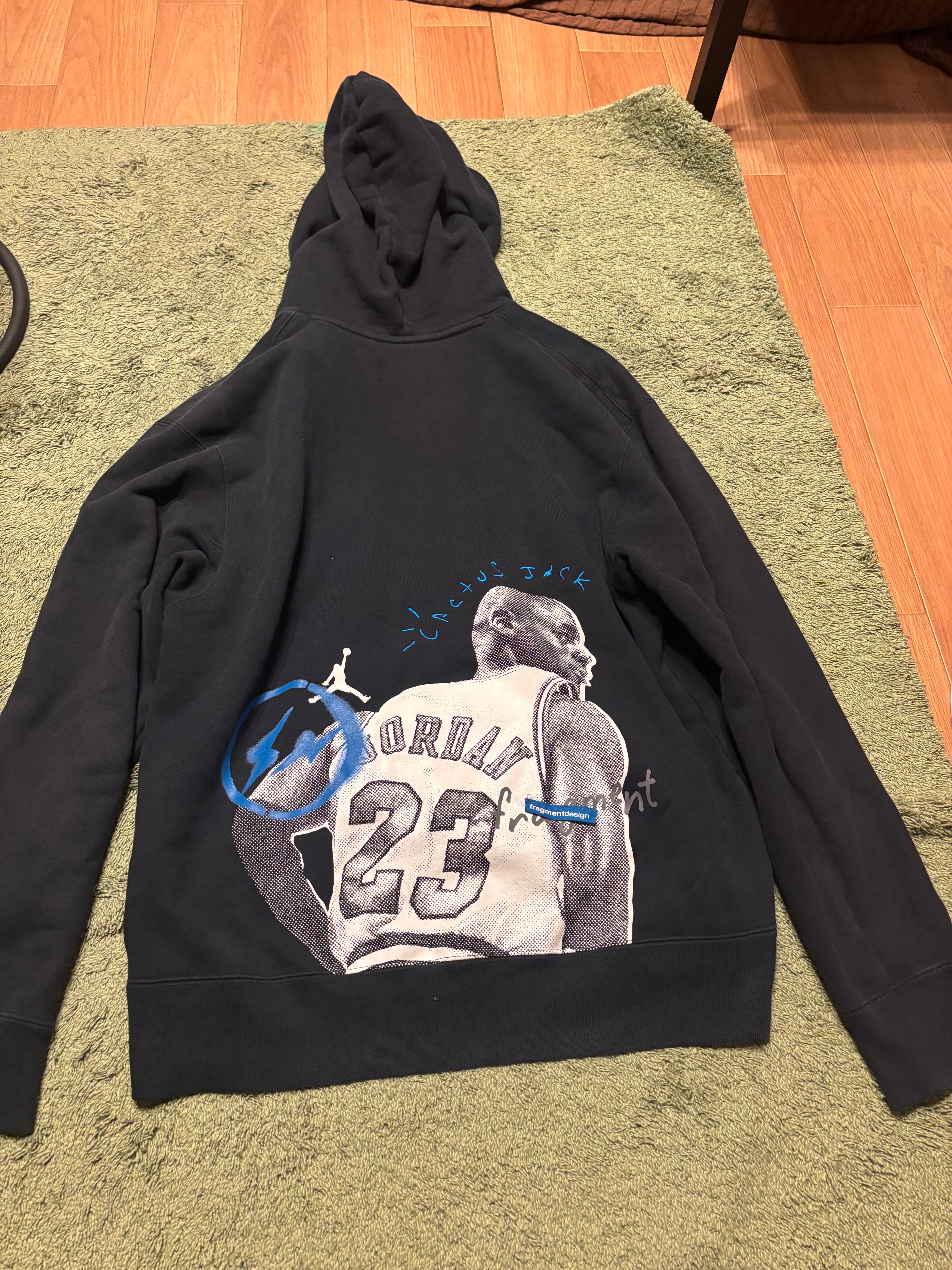 Air Jordan Travis Scott Fragment Hoodie "Black"