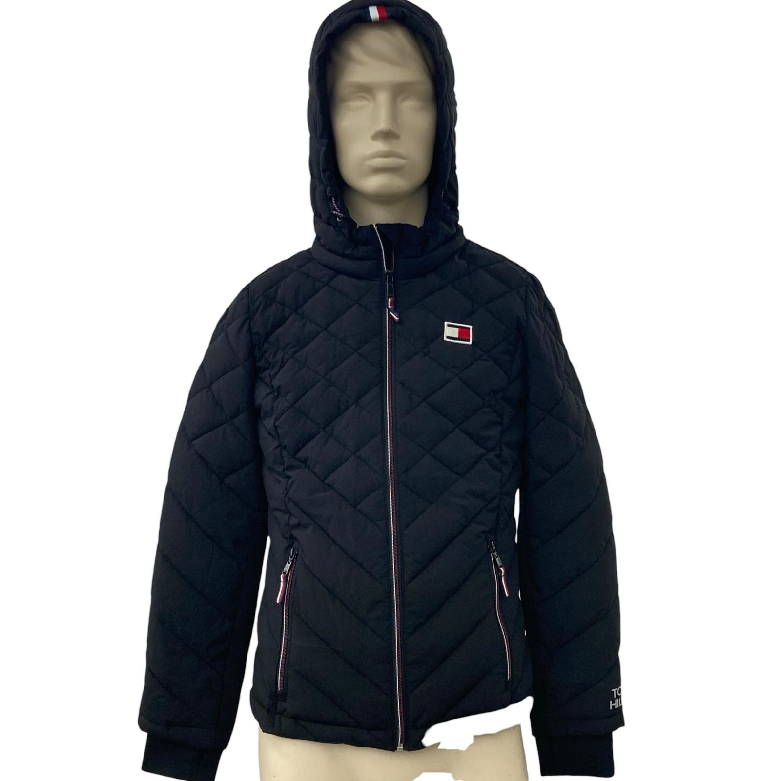 186004 TOMMY HILFIGER トミーヒルフィガー ダウンジャケット S フード付き メンズ