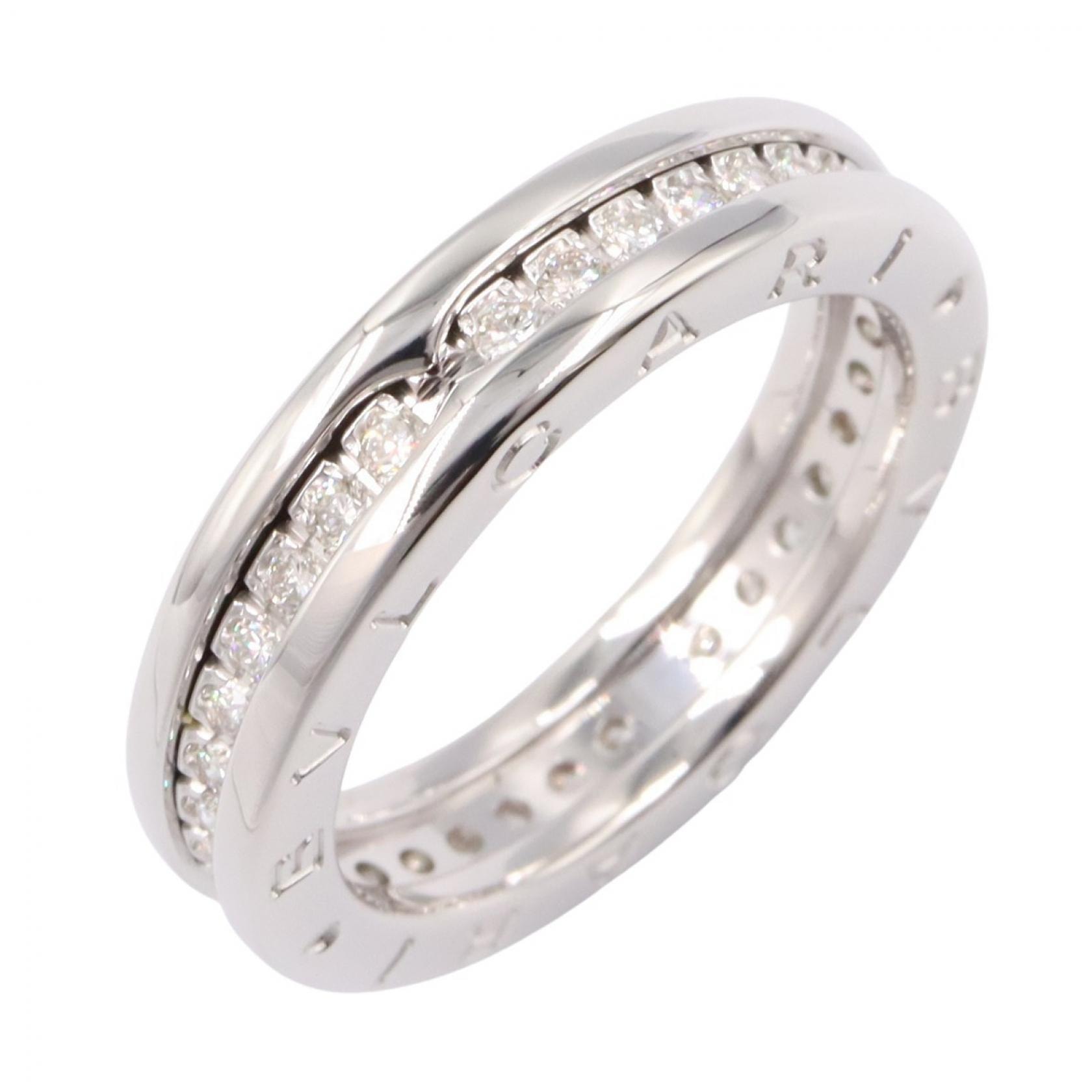 ブルガリ BVLGARI B-zero1 ビーゼロワン リング 1バンド ダイヤ リング・指輪 ジュエリー K18WG(ホワイトゴールド) ダイヤモンド レディース シルバー系 / クリア系 【中古】