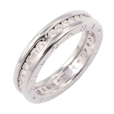 ブルガリ BVLGARI B-zero1 ビーゼロワン リング 1バンド ダイヤ リング・指輪 ジュエリー K18WG(ホワイトゴールド) ダイヤモンド レディース シルバー系 / クリア系 【中古】