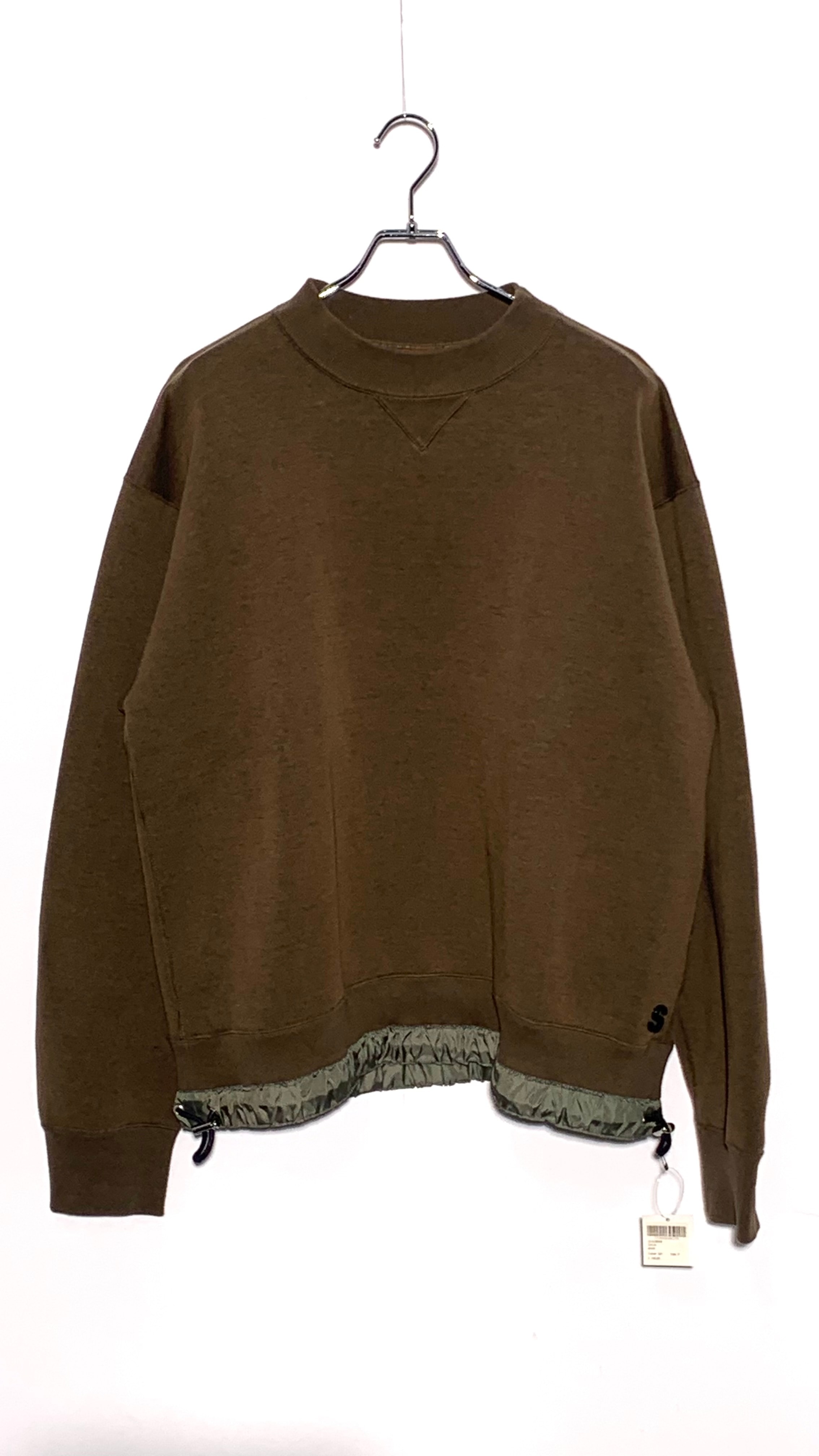 22AW S Studs Sponge Sweat Pullover Brown