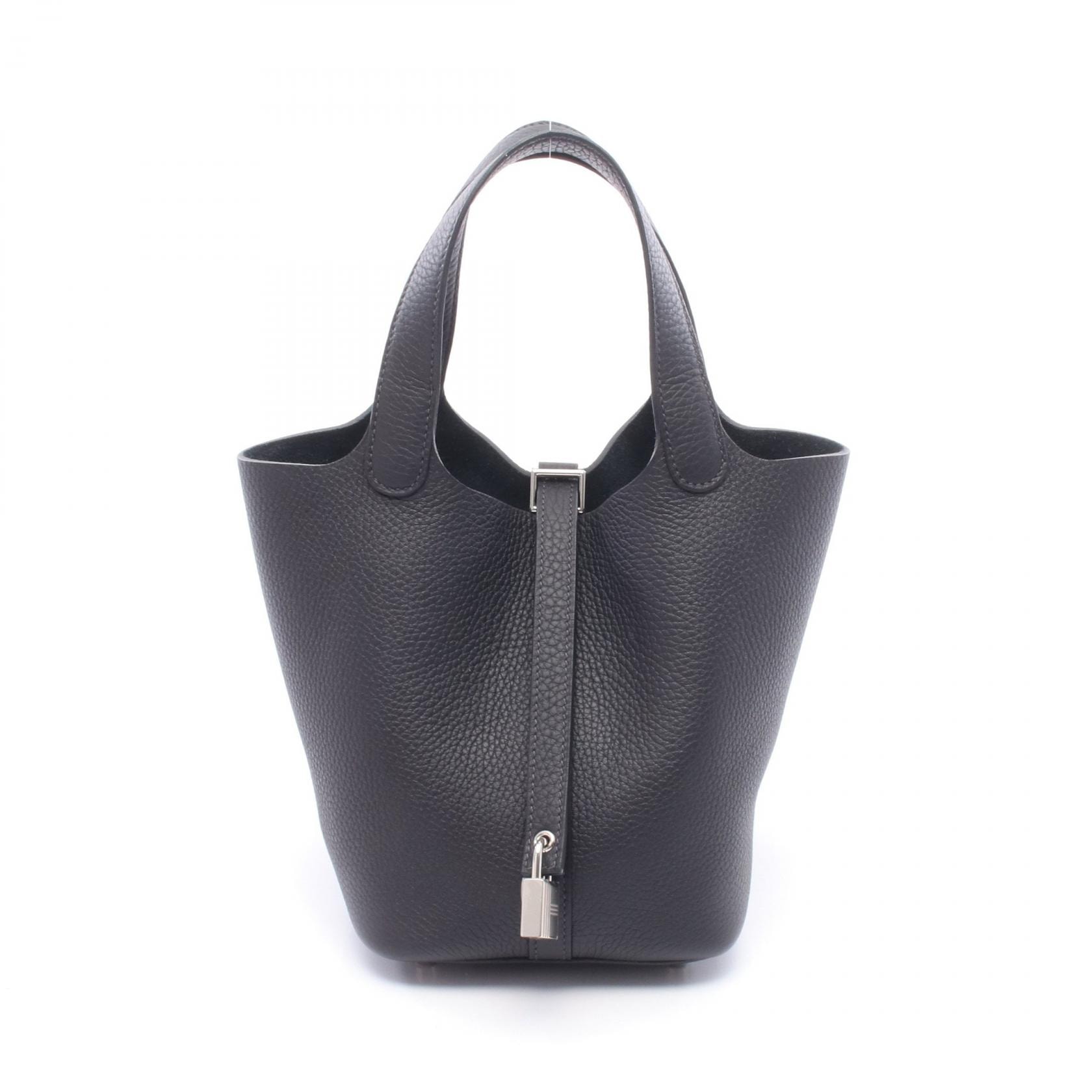 エルメス HERMES ピコタンロックPM キャバン ハンドバッグ バッグ レザー トリヨンクレマンス キャバン K刻印(2025年製造) レディース ネイビー系 【中古】