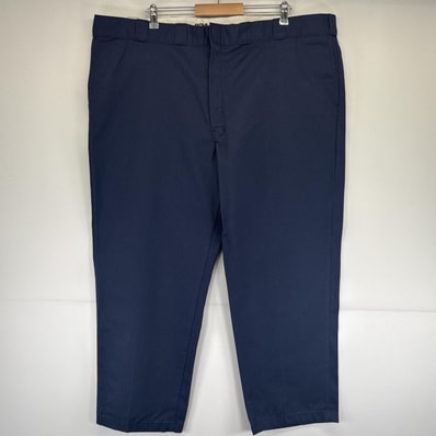 古着 ディッキーズ Dickies ワークパンツ 874 チノパン ワンポイントロゴ 大きいサイズ オリジナルフィット w48 L30 ネイビー メンズ