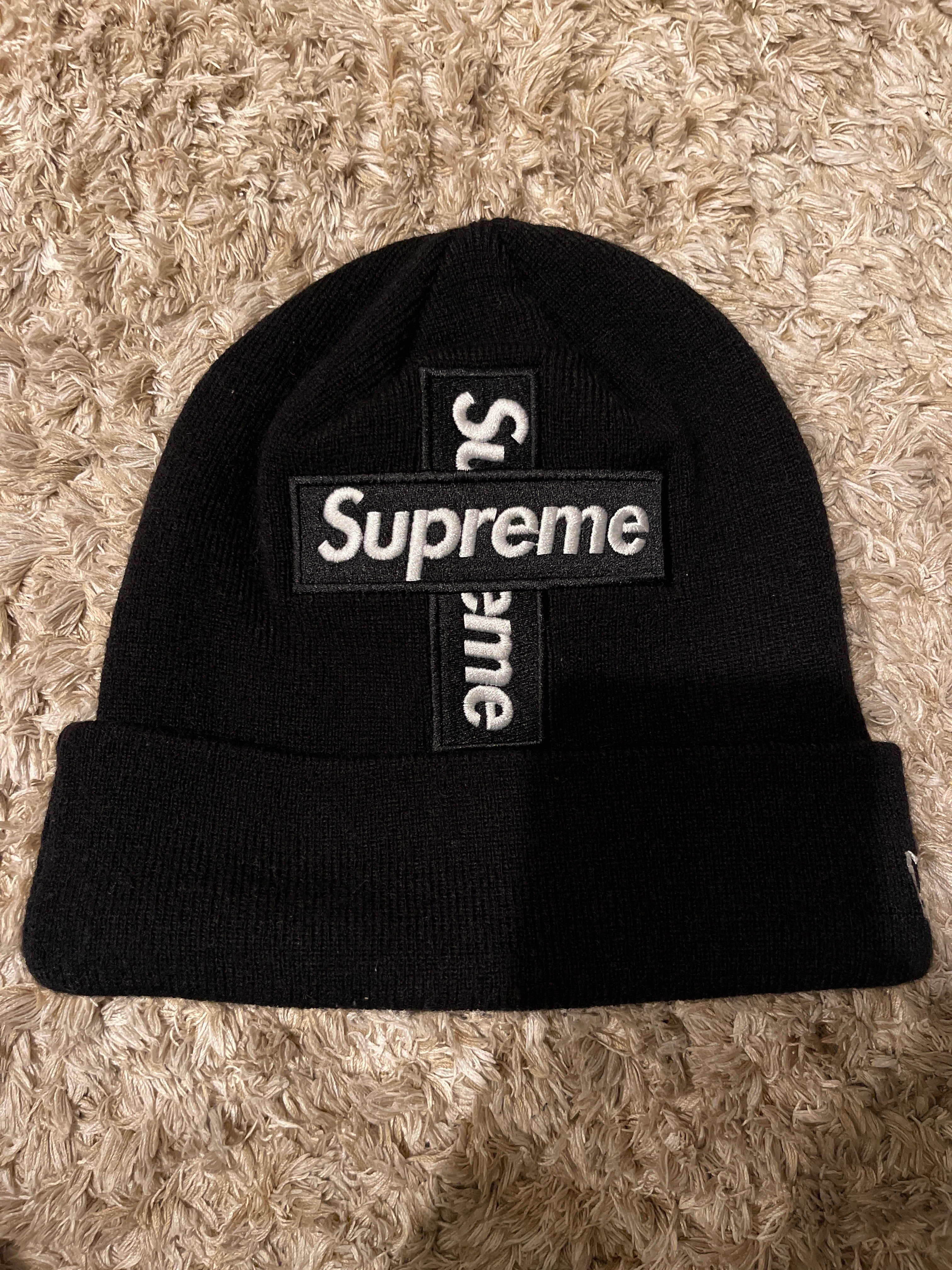 Supreme New Era® Cross Box Logo Beanie "Black"