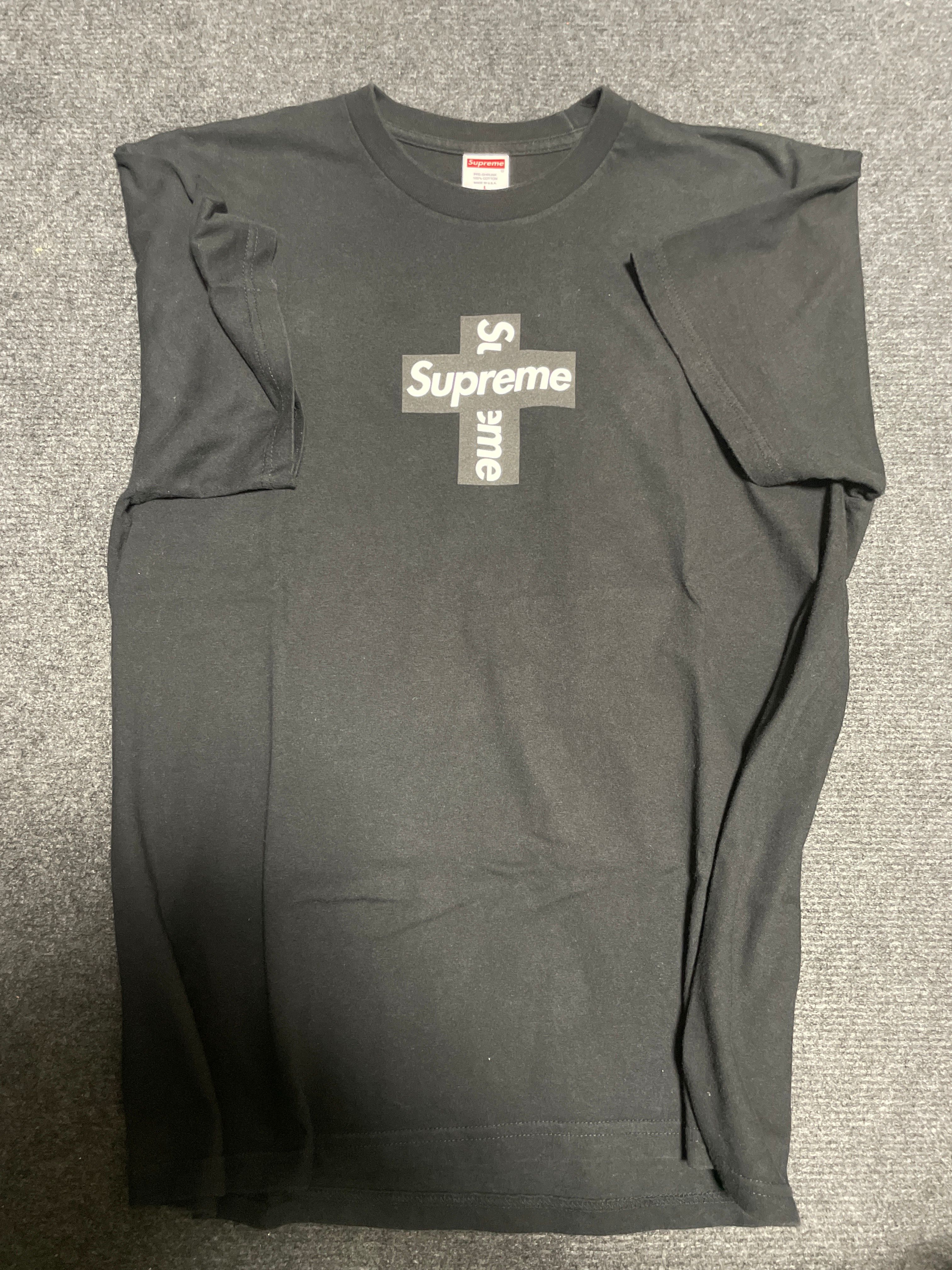 Supreme Cross Box Logo Tee "Black"