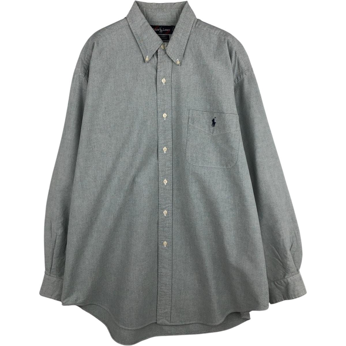 古着 ラルフローレン Ralph Lauren BIG SHIRT 長袖 ボタンダウンシャツ メンズL相当/eaa625261