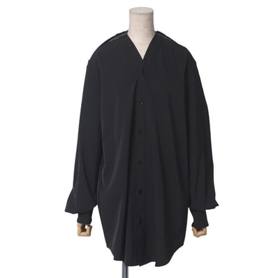 2023年製■mm6 maison margiela エムエムシックス メゾン マルジェラ 長袖シャツ サイズ40 カットオフ加工 イタリア製 ブランド古着【中古】20250402/RA3967