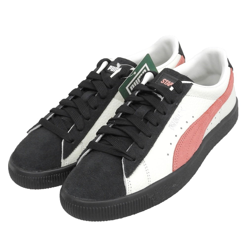 プーマ 新品同様 プーマスウェード シューズ メンズ ベージュ/ブラック/スモークピンク 26.5cm 390478-01 8.5(US)