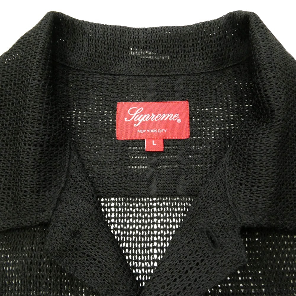 A (未使用に近い)】Supreme シュプリーム 23SS Mesh Stripe S/S Shirt