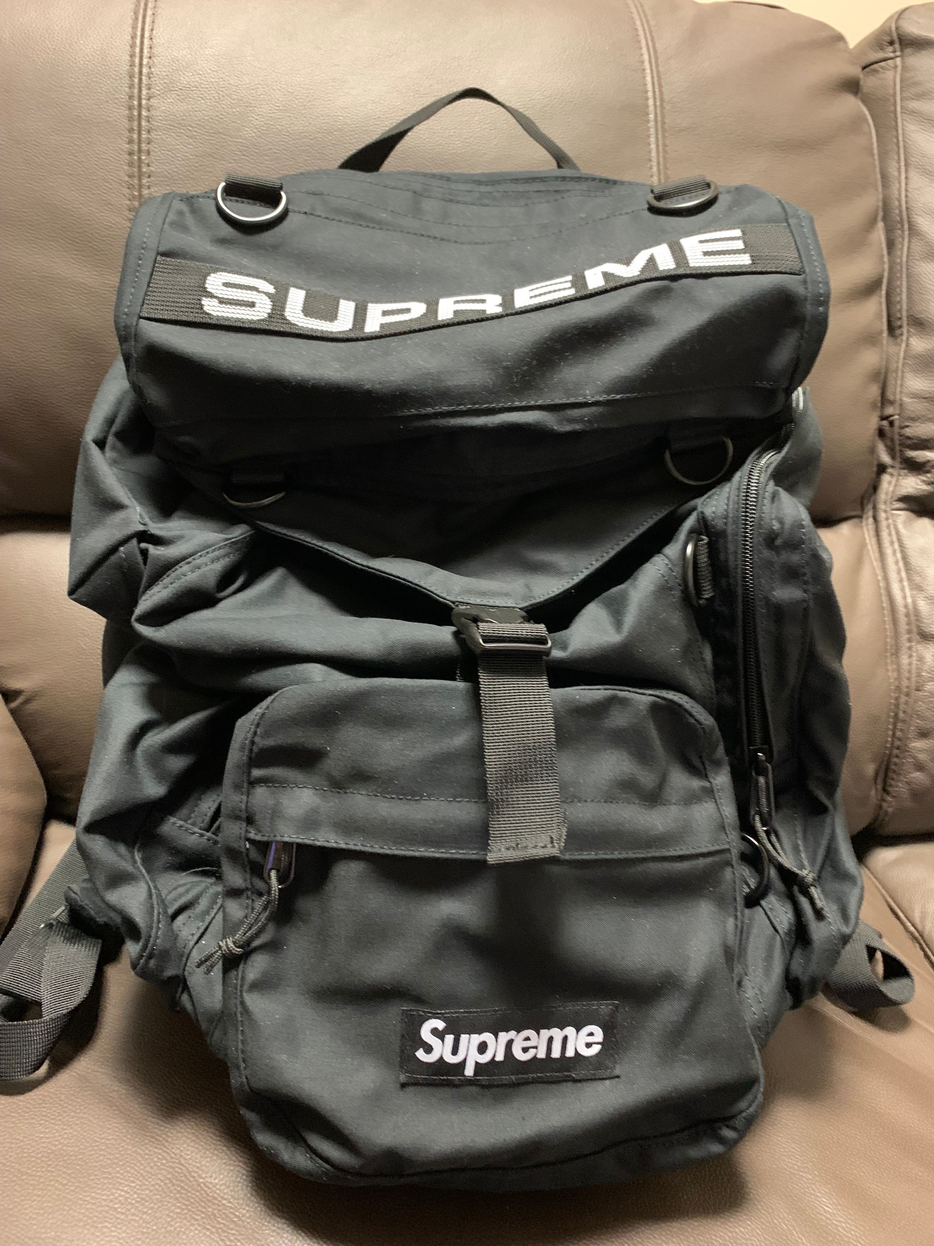 Supreme Field Backpack "Black" (23SS)