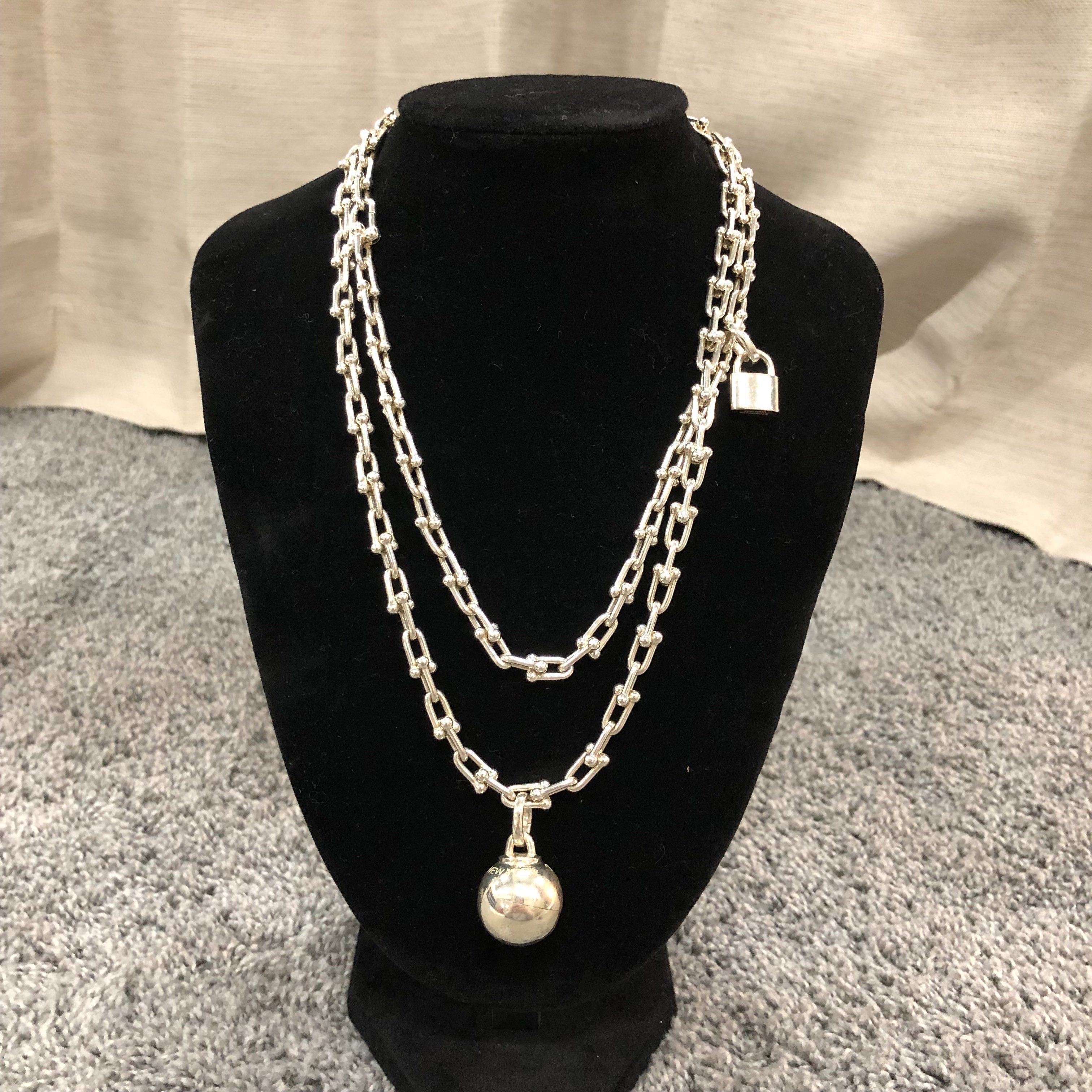 ティファニー ボール/チェーンネックレス 925  ネックレス