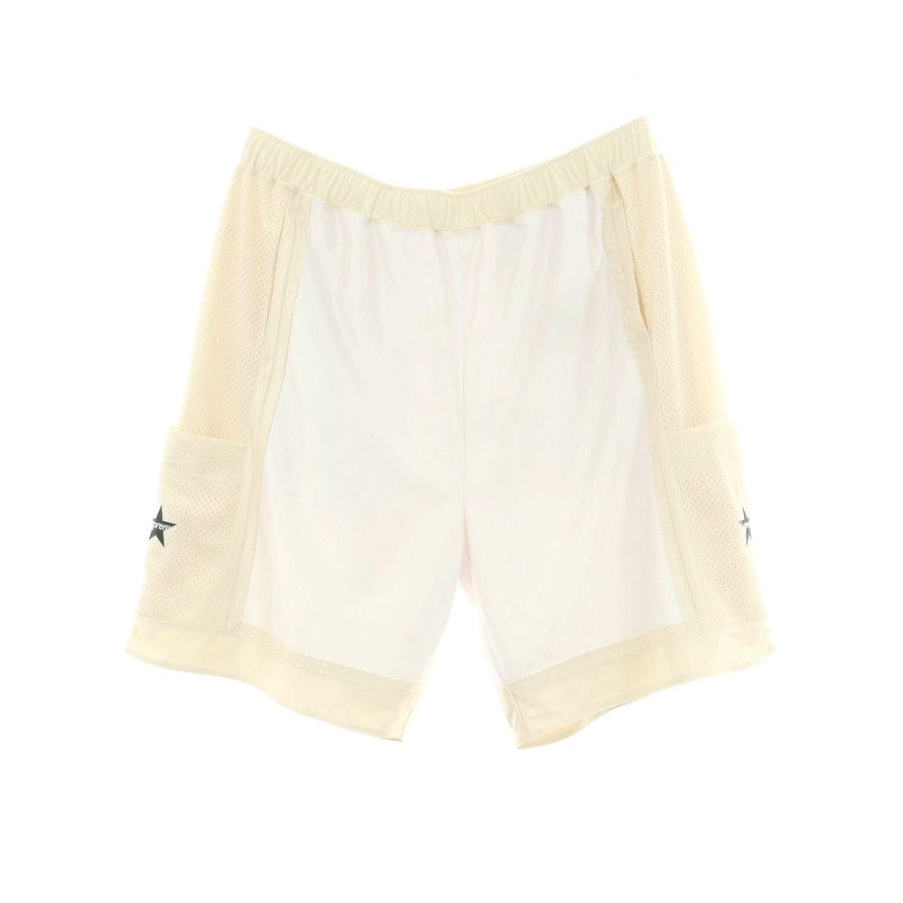 【中古】シュプリーム Supreme 2025年春夏 Side Pocket Basketball Short ポリエステル ショートパンツ ホワイトxベージュ【サイズXL】【メンズ】