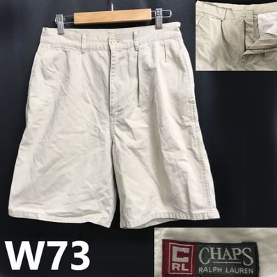 90s-00s/Vintage★CHAPS RALPH LAUREN/ラルフローレン★ショート/ハーフパンツ【メンズ73/beige/ベージュ】半ズボン/Pants/Trouser◆cBH802