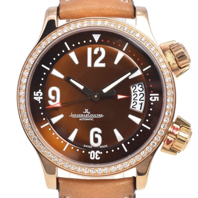 ジャガー・ルクルト JAEGER-LECOULTRE 148.2.60 マスター・コンプレッサー ダイヤモンドベゼル 自動巻き レディース 美品 腕時計 I#147285