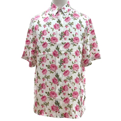 極美品 ディオール オム 半袖シャツ ピンク 39 193C545A5630