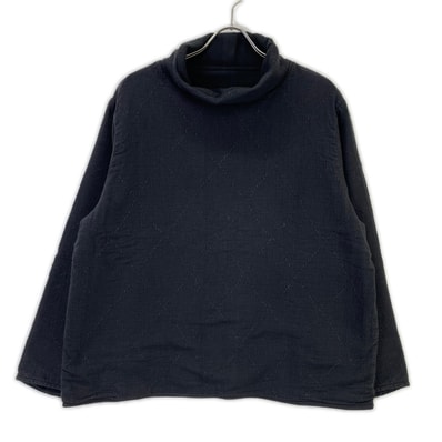 ポータークラシック ブラック SASHIKO STRETCH BEATNIK TURTLENECK/刺し子 ストレッチ ビートニックタートルネック M