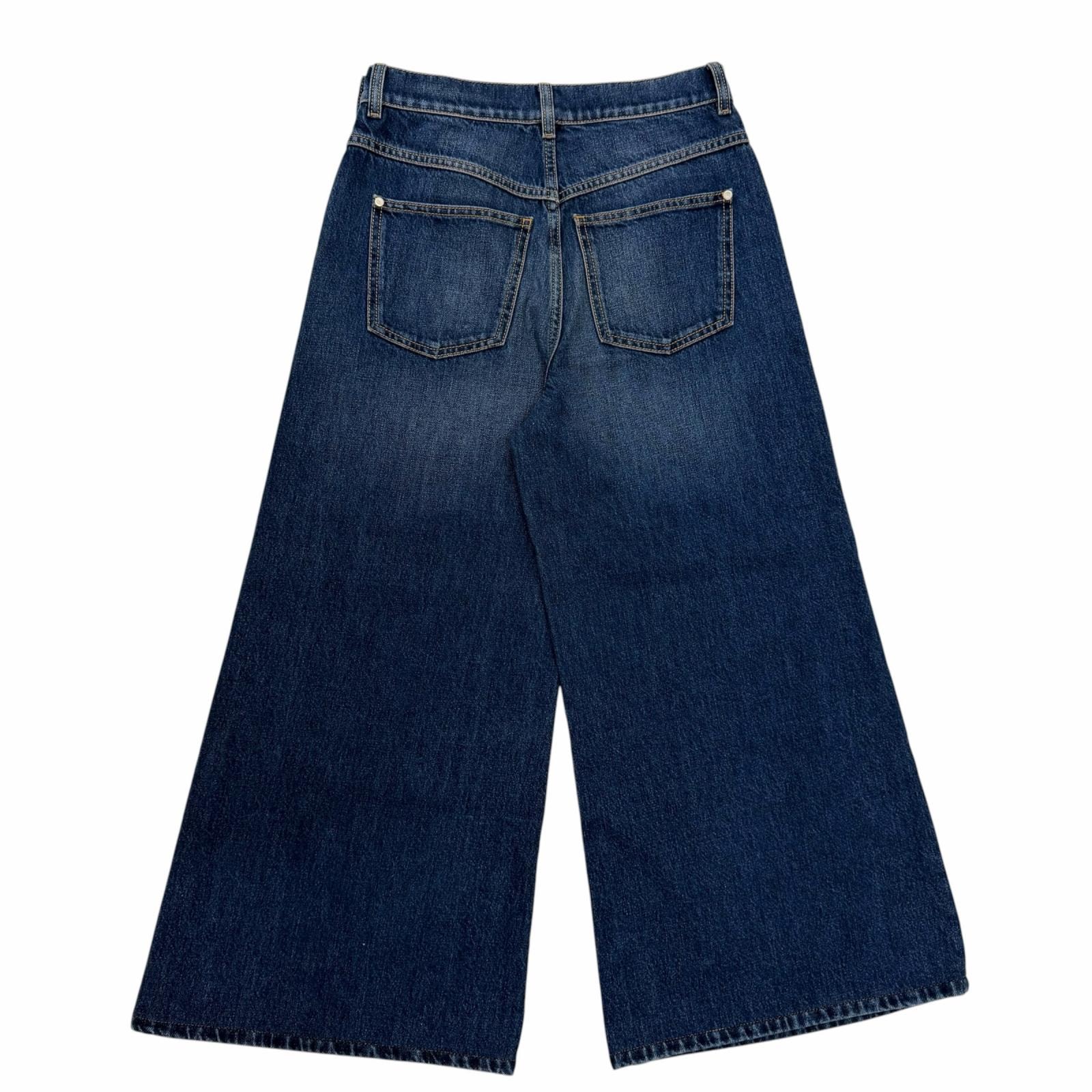 A (未使用に近い)】極美品 シャネル デニムパンツ インディゴ 34