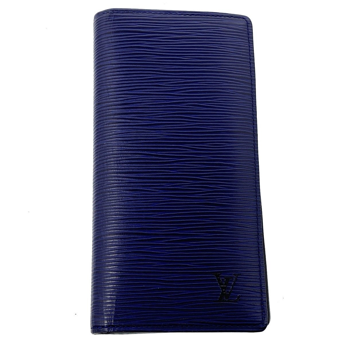 LOUIS VUITTON ルイ・ヴィトン ポルトフォイユ ブラザ 長財布 M81371 エピレザー ネイビー  メンズ【中古】