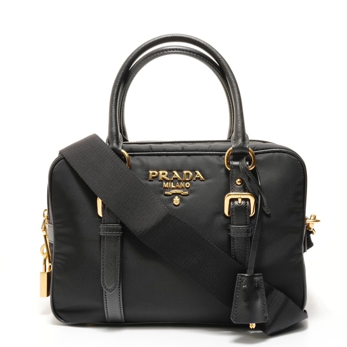 プラダ PRADA ナイロン サフィアーノ 2way ハンドバッグ【中古】