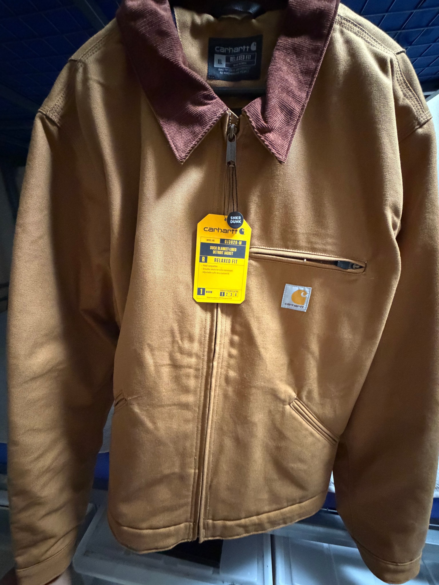 Carhartt Relaxed Fit Duck Blanket-Lined Detroit Jacket "Brown"