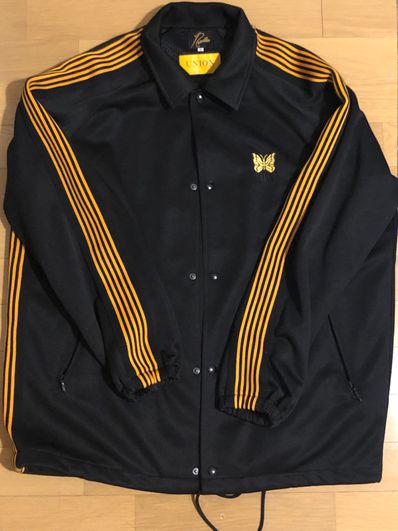 UNION X NEEDLES TRACK COACH JACKET "Black"