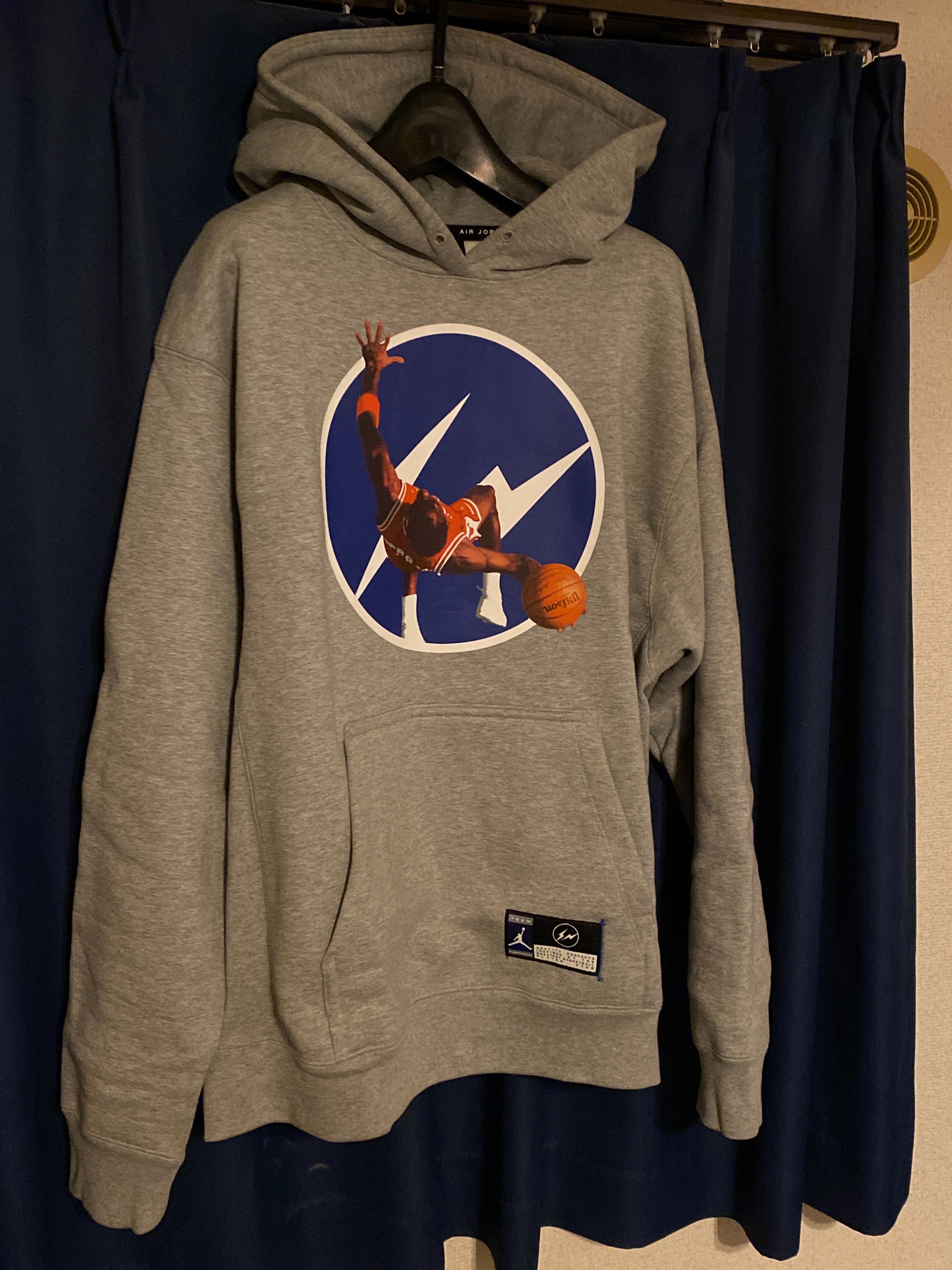 Air Jordan x Fragment Image Pullover Hoodie "Grey"