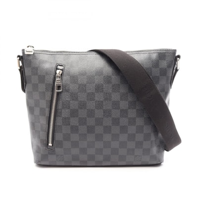 ルイ・ヴィトン LOUIS VUITTON ミックPM ダミエグラフィット ショルダーバッグ バッグ PVCコーティングキャンバス レザー メンズ ブラック系 M41211 【中古】