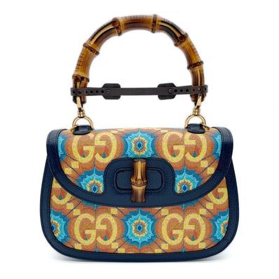 GUCCI グッチ バンブー ハンドバッグ
PVC ブルー レディース
【中古】