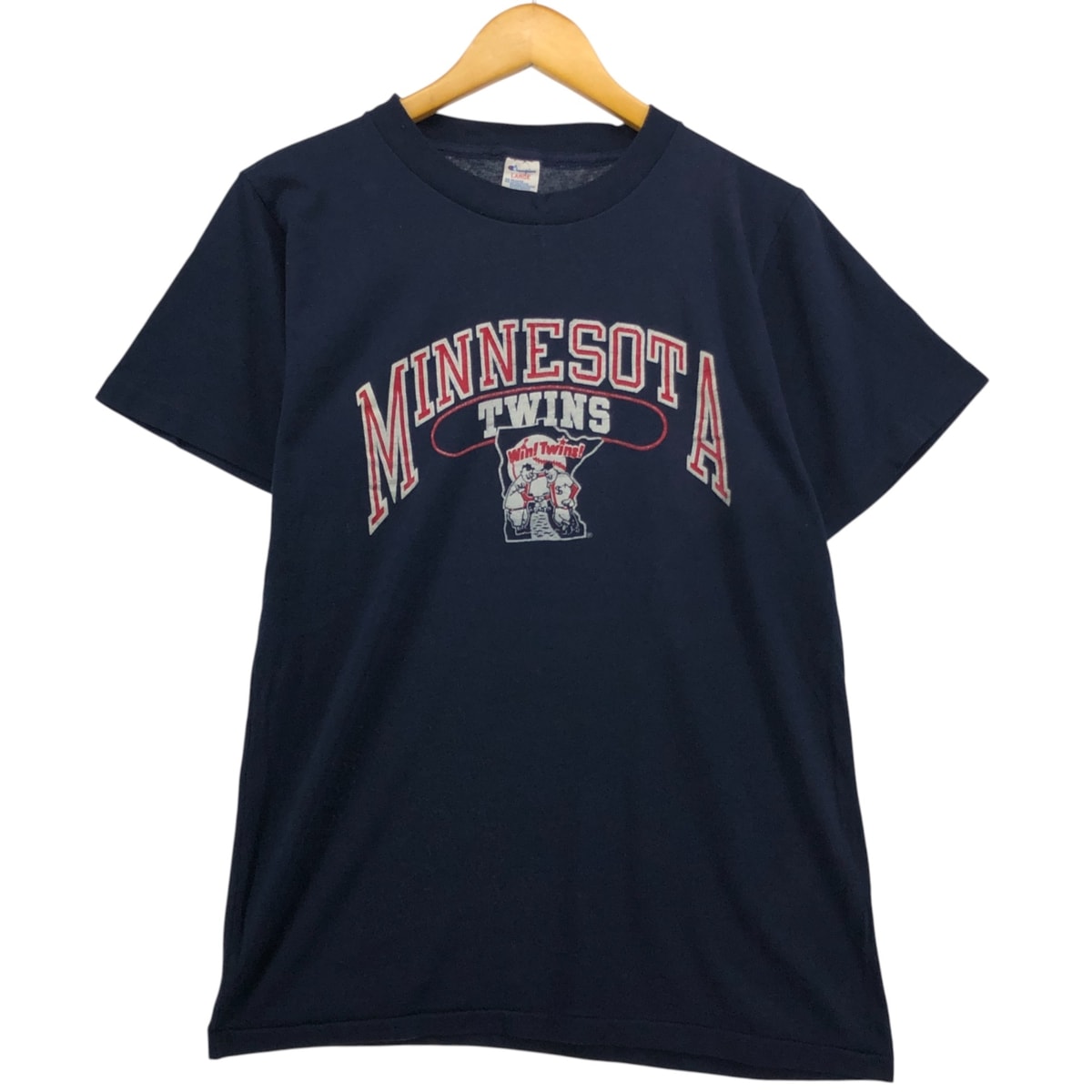 古着 80年代 チャンピオン Champion トリコタグ MLB MINNESOTA TWINS ミネソタツインズ ロゴTシャツ USA製 メンズL相当 ヴィンテージ/eaa564282
