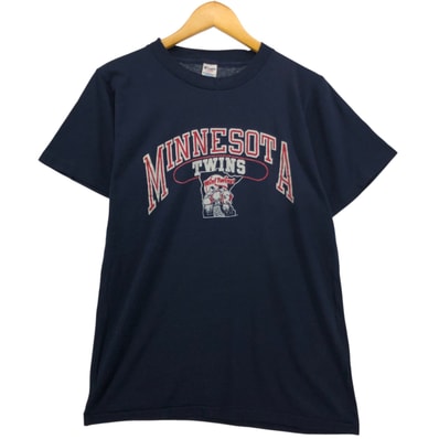 古着 80年代 チャンピオン Champion トリコタグ MLB MINNESOTA TWINS ミネソタツインズ ロゴTシャツ USA製 メンズL相当 ヴィンテージ/eaa564282
