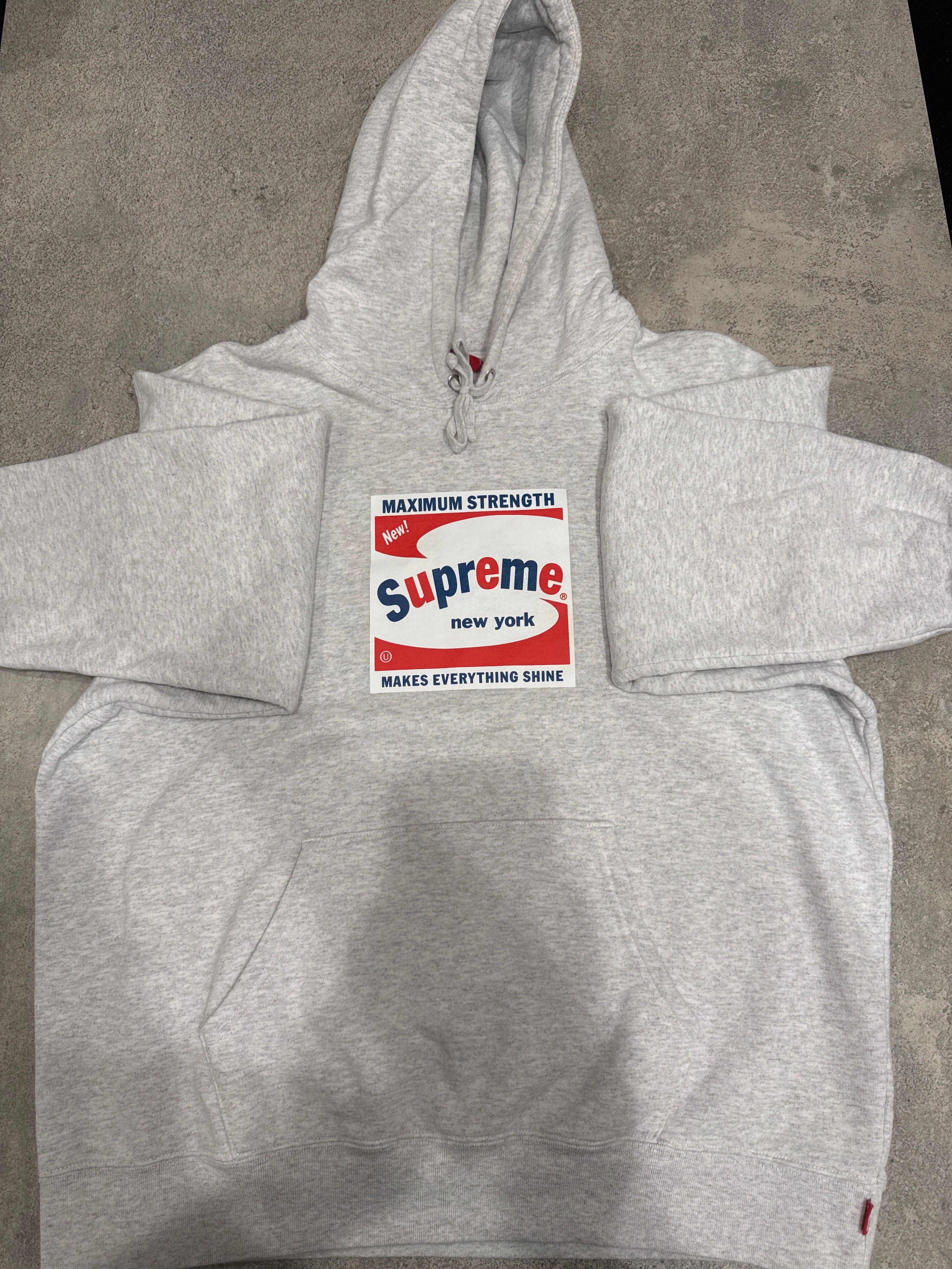 Supreme Shine Hooded Sweatshirt "Grey"