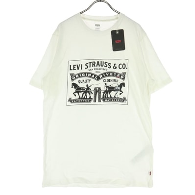 未使用 Levi's リーバイス ロゴプリント 半袖 Tシャツ M ホワイト