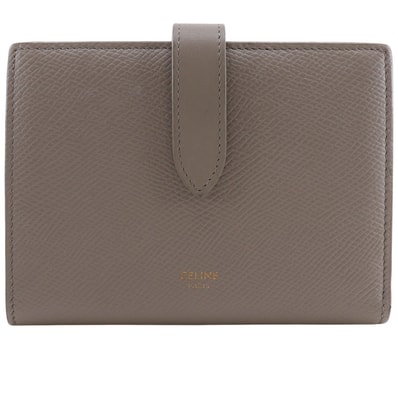 セリーヌ ミディアムストラップウォレット レディース二つ折り財布