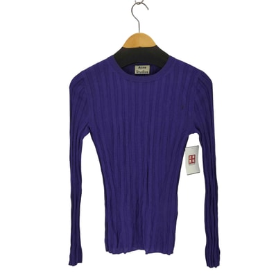 レーヨン長袖リブニットカットソー【1141580640060】