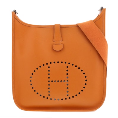HERMES エルメス エヴリンIGM ショルダーバッグ 030624CK ヴォーエプソン オレンジ ☐H(2004)刻印 レディース【中古】