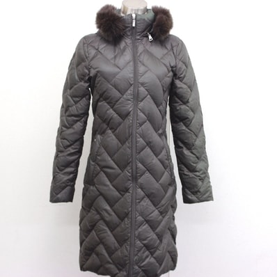 モンクレール MONCLER MELANIE メラニー ファーフード ロング ダウンジャケット ナイロン ダークブラウン
