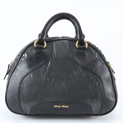 ■美品 ミュウミュウ ハンドバッグ レザー