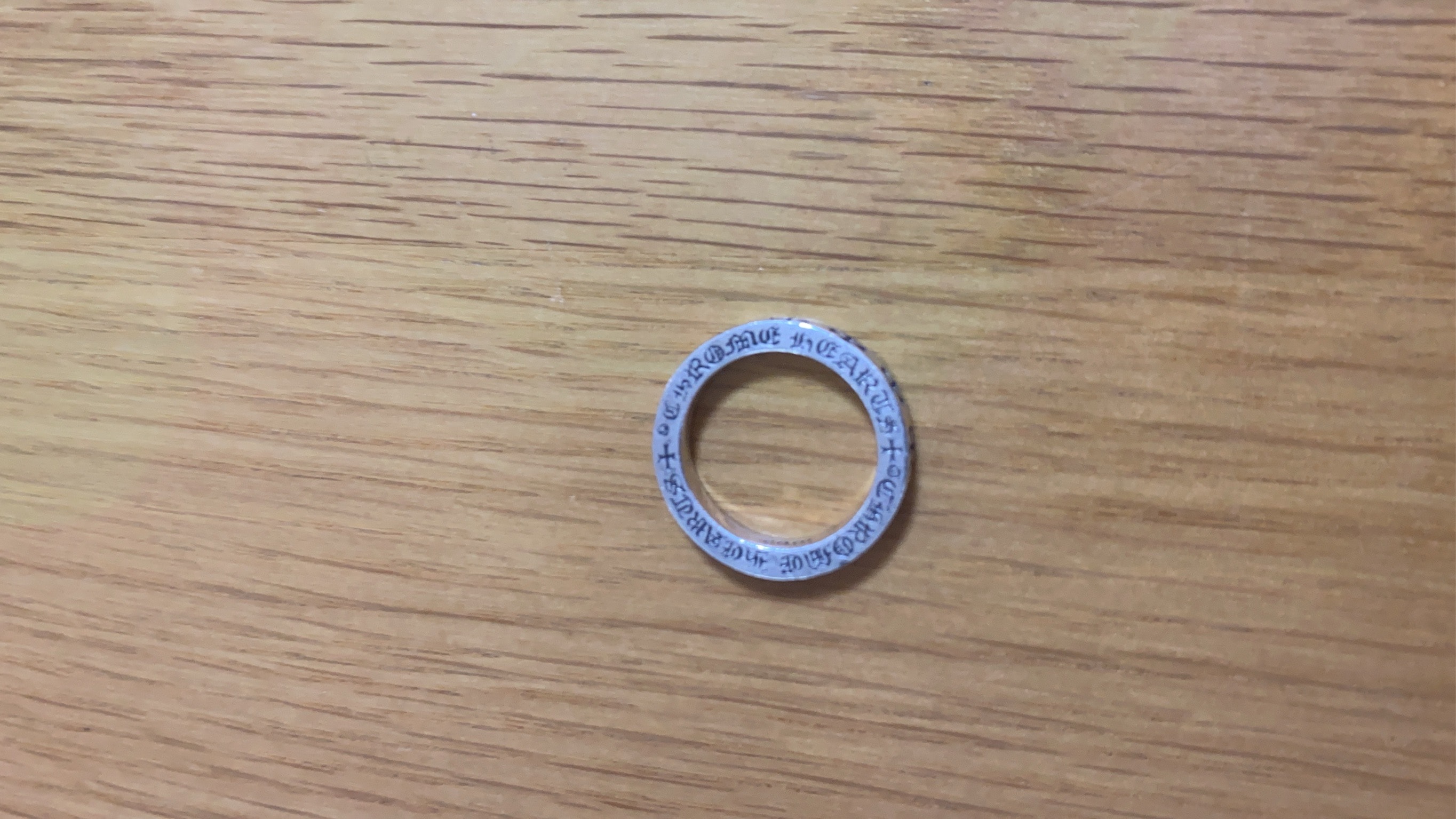 Chrome Hearts Spacer Ring FUCK YOU 3mm Las Vegas Exclusive "Silver"