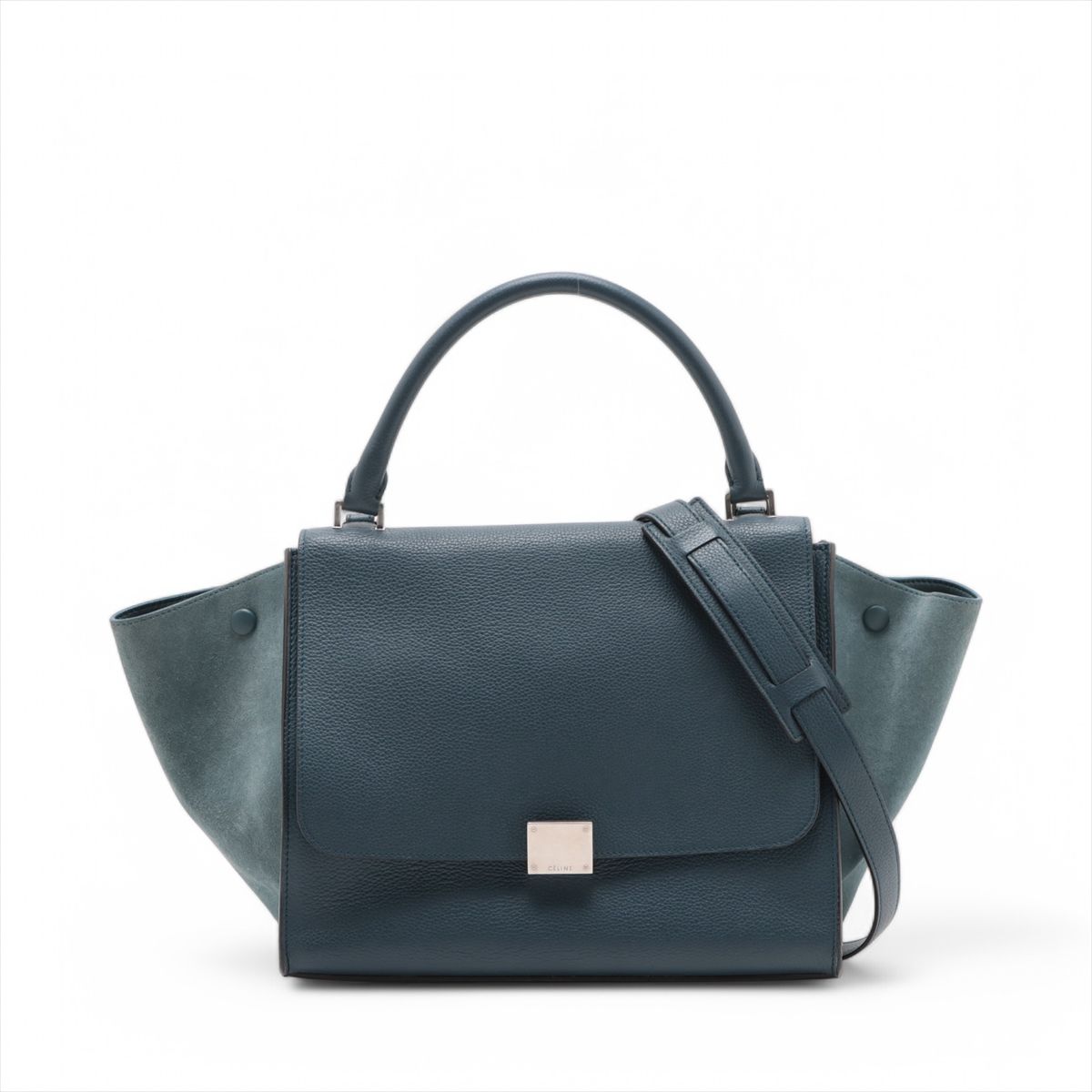 ■美品 セリーヌトラペーズ ミディアムハンドバッグ レザー
