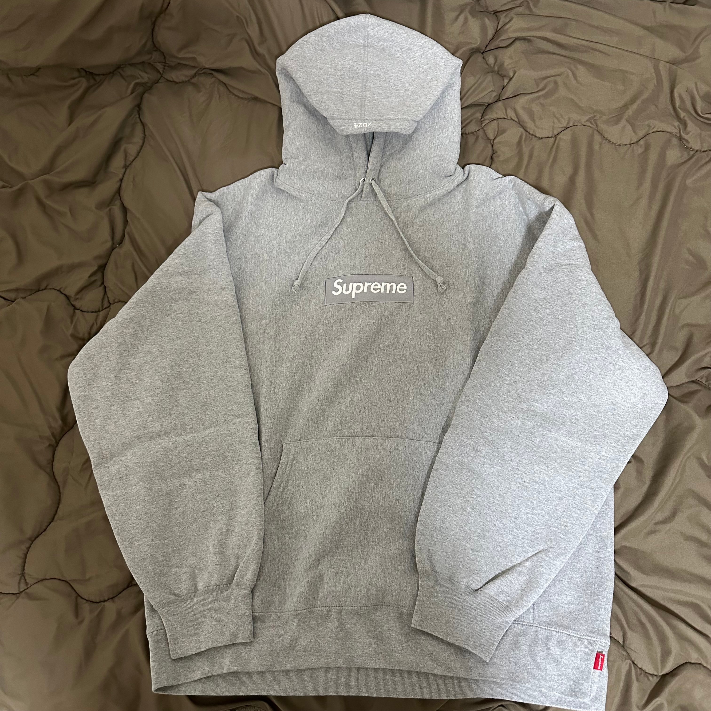 Supreme Box Logo Hooded Sweatshirt "Heather Grey" (24FW)