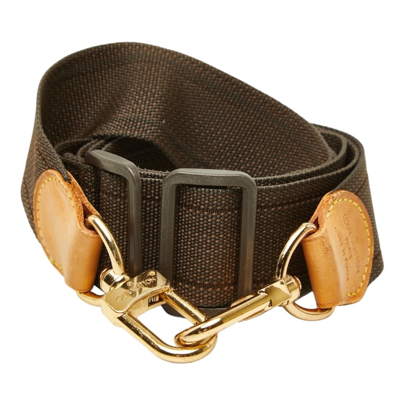 ルイ ヴィトン ショルダーストラップ ブラウン キャンバス レザー レディース LOUIS VUITTON 中古