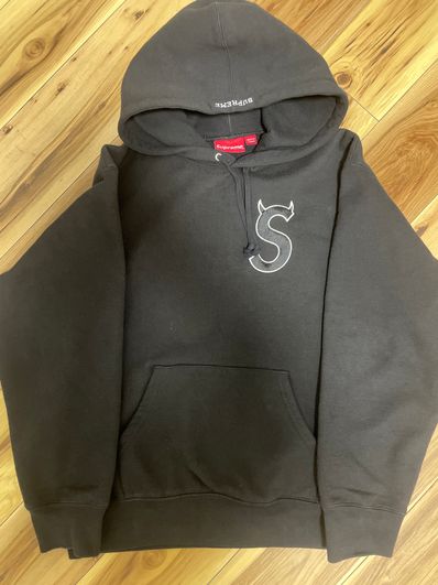 Supreme S Logo Hooded Sweatshirt "Black" (22FW)
