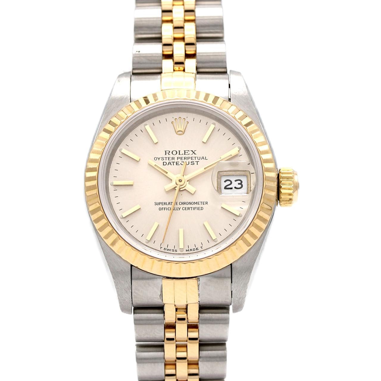 ロレックス デイトジャスト 69173 SSxYG 自動巻 X番