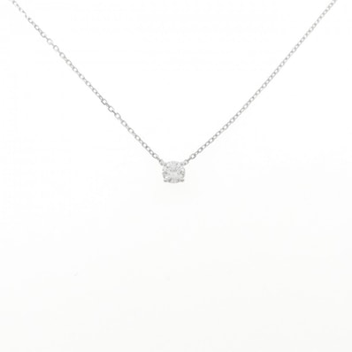 カルティエ ダイヤモンド ネックレス 0.28CT E VVS1 3EXT