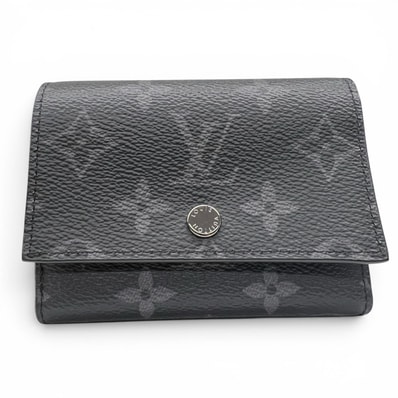 LOUIS VUITTON 極美品 ルイヴィトン ヴィクターウォレット モノグラムエクリプス 三つ折り財布 M12598 PVC レザー RFID確認済 コンパクト LV Aランク 中古 鑑定済 ヴィトン財布