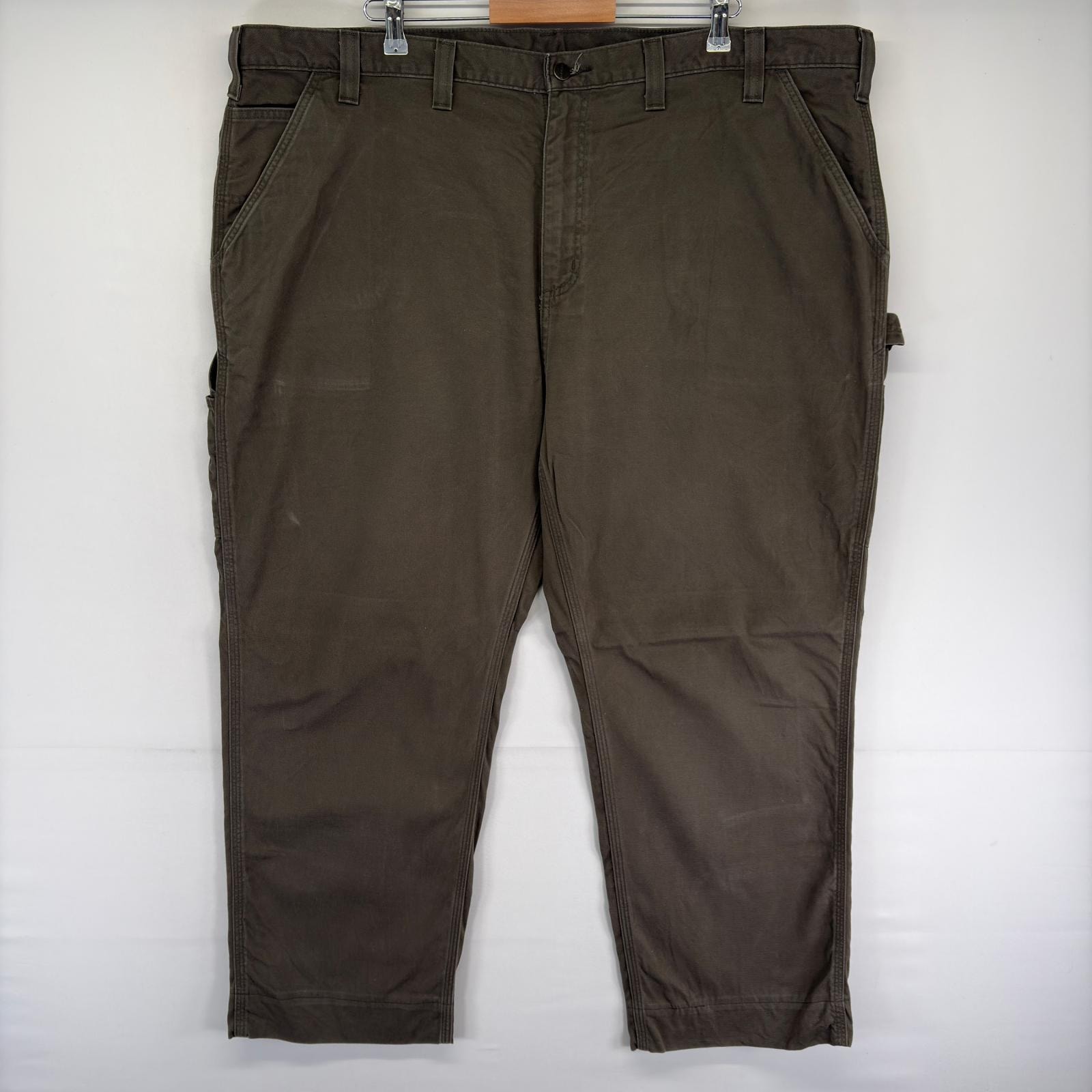 古着 カーハート Carhartt パンツ ペインター ハンマーループ ワンポイントロゴ ジッパーフライ w48 L30  ブラウン系 メンズ