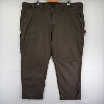 古着 カーハート Carhartt パンツ ペインター ハンマーループ ワンポイントロゴ ジッパーフライ w48 L30 ブラウン系 メンズ